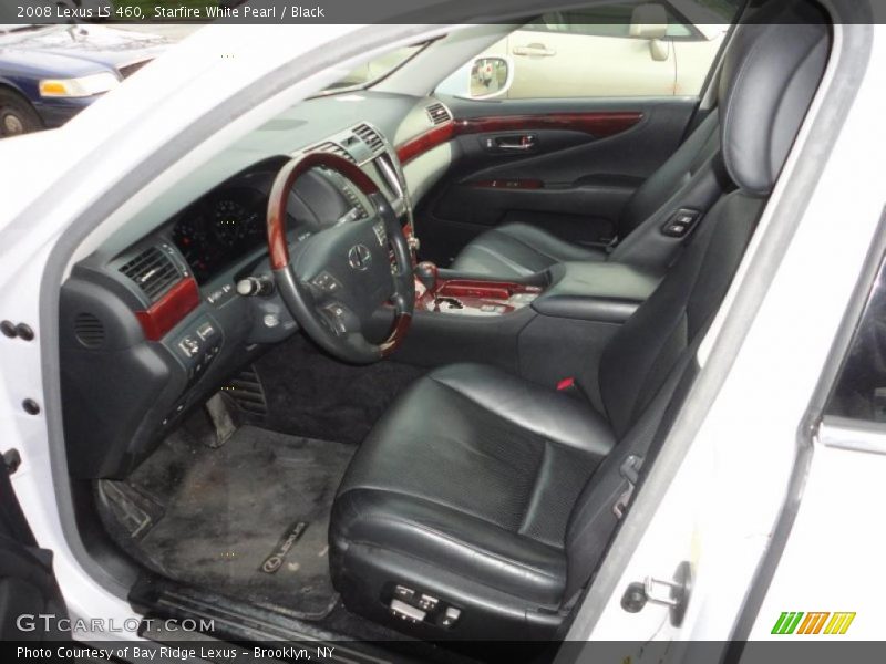 Starfire White Pearl / Black 2008 Lexus LS 460