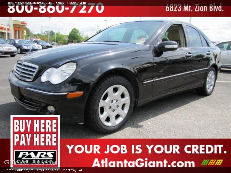 Black / Ash 2005 Mercedes-Benz C 240 Sedan
