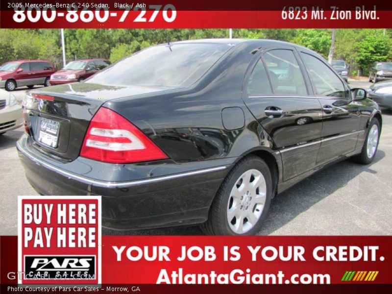 Black / Ash 2005 Mercedes-Benz C 240 Sedan