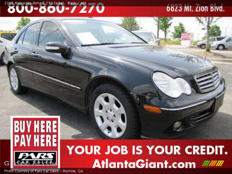 Black / Ash 2005 Mercedes-Benz C 240 Sedan