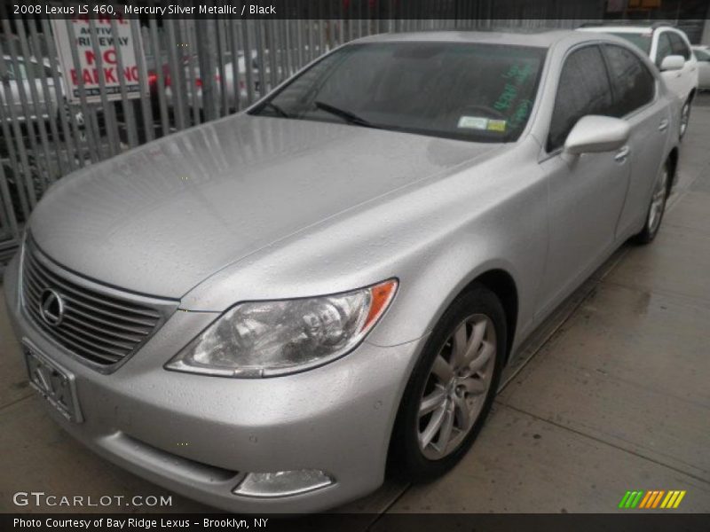 Mercury Silver Metallic / Black 2008 Lexus LS 460