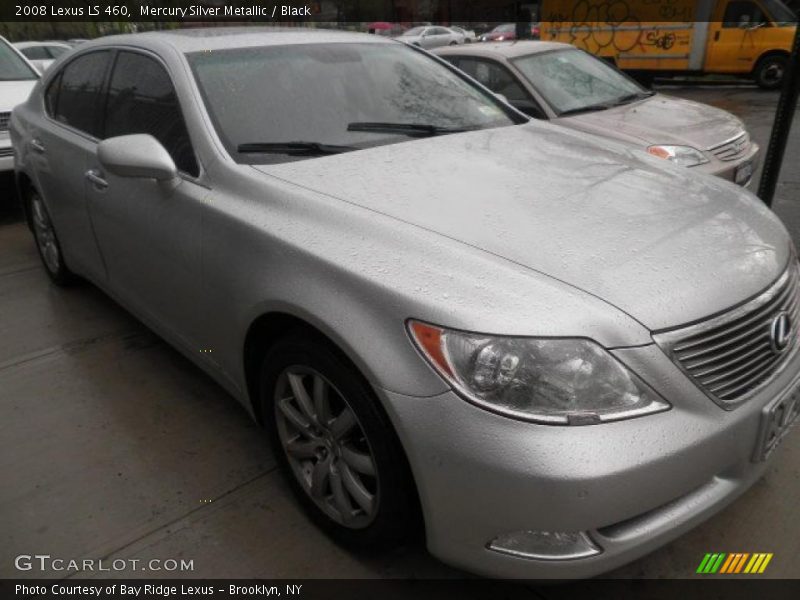 Mercury Silver Metallic / Black 2008 Lexus LS 460