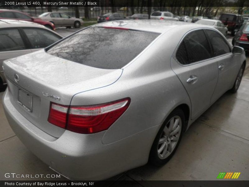 Mercury Silver Metallic / Black 2008 Lexus LS 460