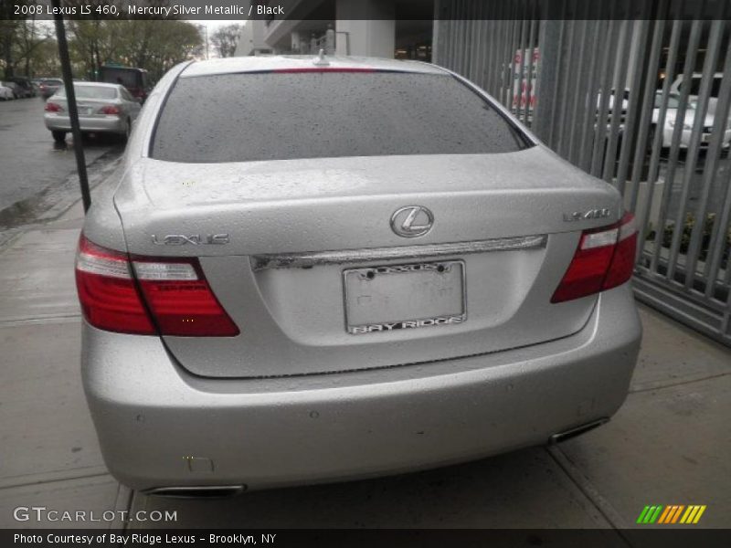 Mercury Silver Metallic / Black 2008 Lexus LS 460