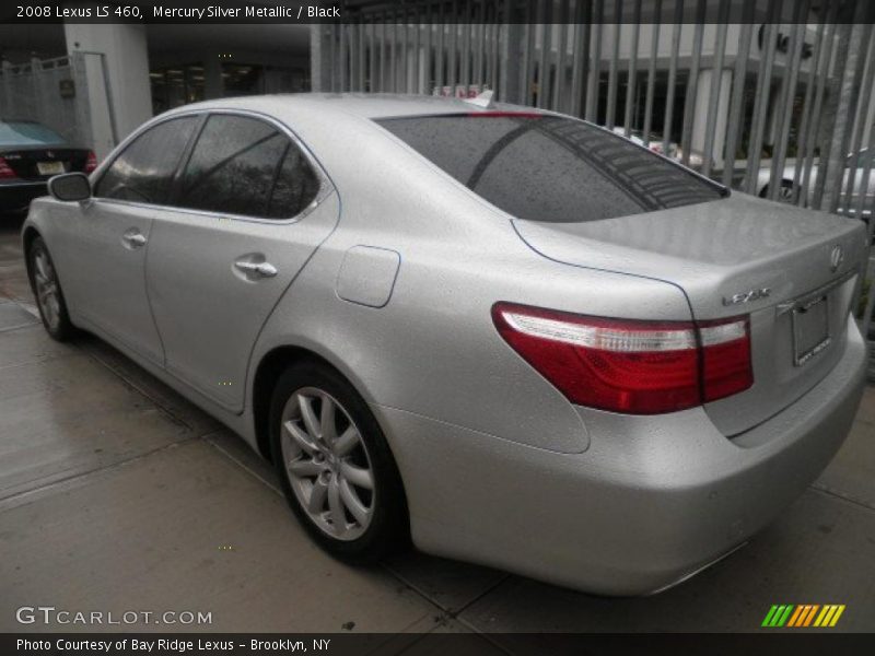 Mercury Silver Metallic / Black 2008 Lexus LS 460