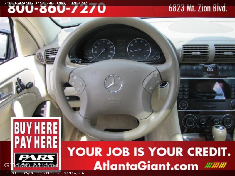 Black / Ash 2005 Mercedes-Benz C 240 Sedan