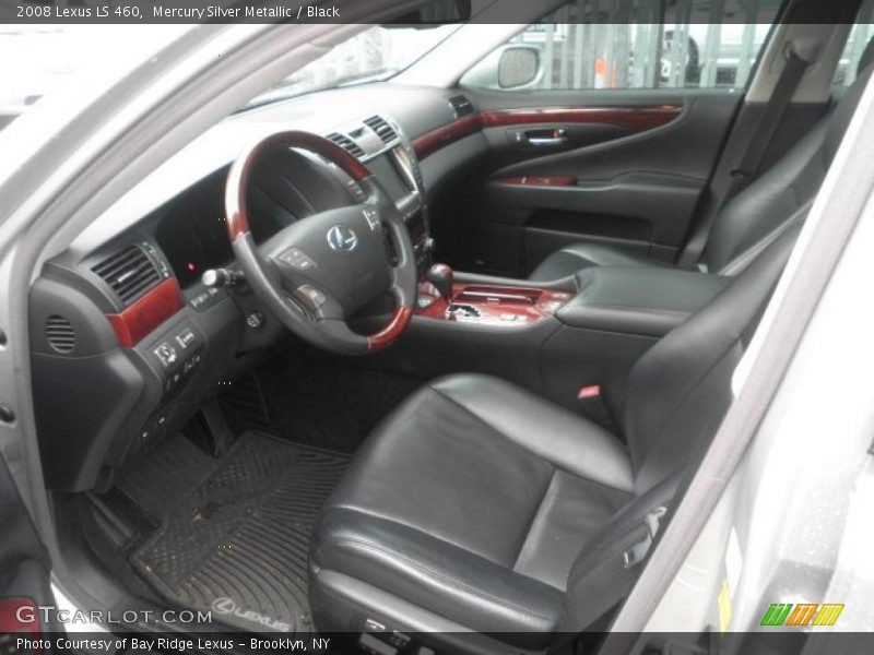 Mercury Silver Metallic / Black 2008 Lexus LS 460