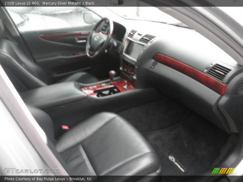 Mercury Silver Metallic / Black 2008 Lexus LS 460
