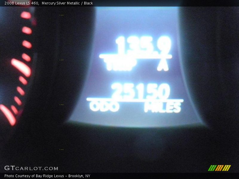 Mercury Silver Metallic / Black 2008 Lexus LS 460
