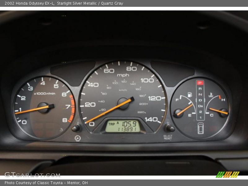 Starlight Silver Metallic / Quartz Gray 2002 Honda Odyssey EX-L