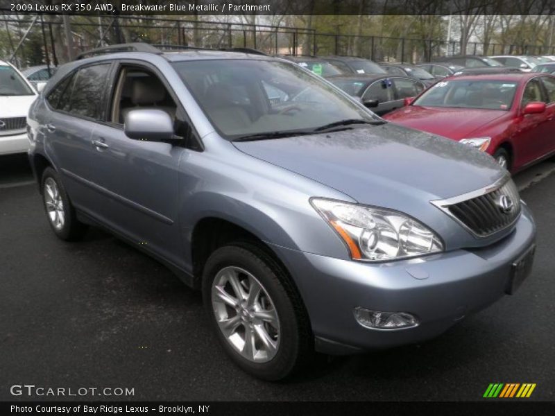 Breakwater Blue Metallic / Parchment 2009 Lexus RX 350 AWD