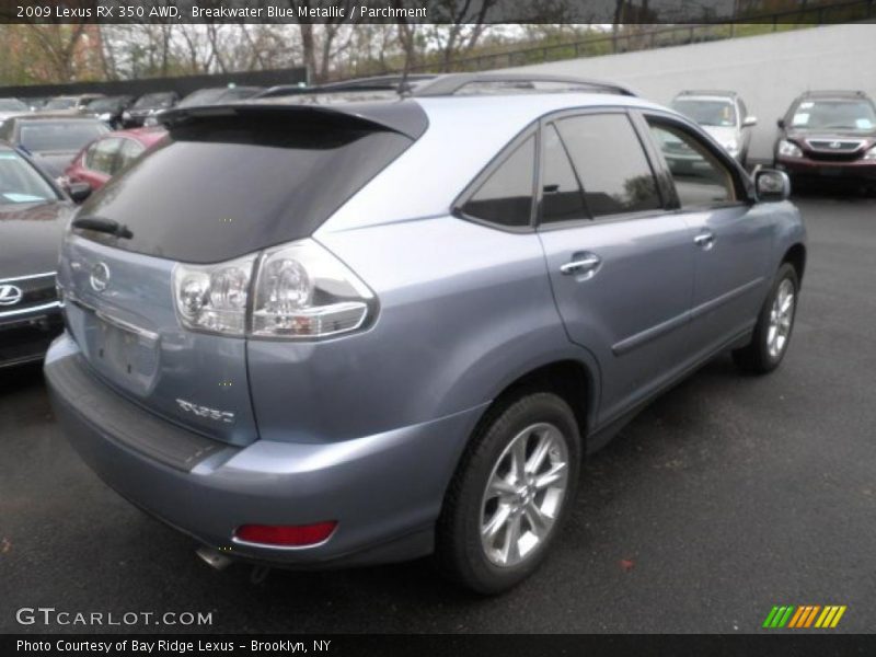 Breakwater Blue Metallic / Parchment 2009 Lexus RX 350 AWD