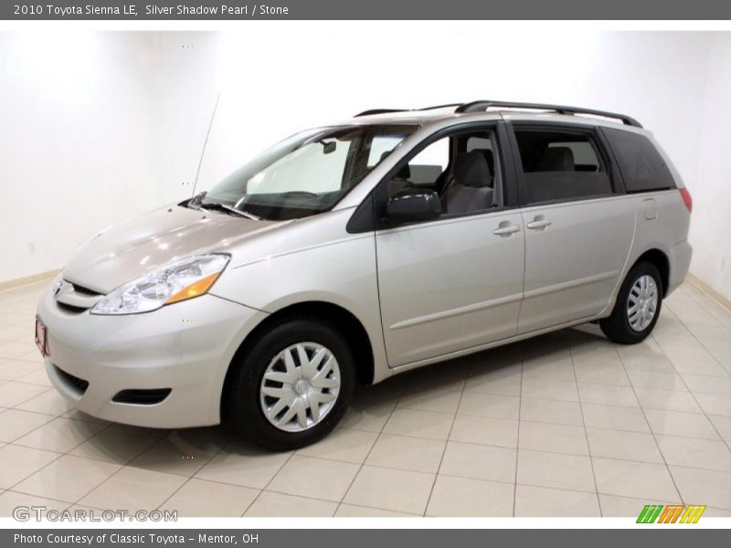 Silver Shadow Pearl / Stone 2010 Toyota Sienna LE