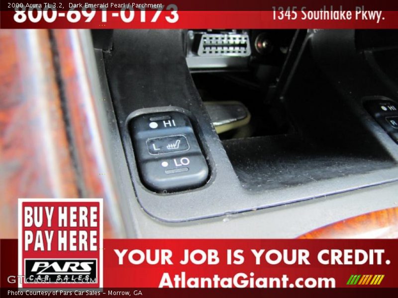 Dark Emerald Pearl / Parchment 2000 Acura TL 3.2