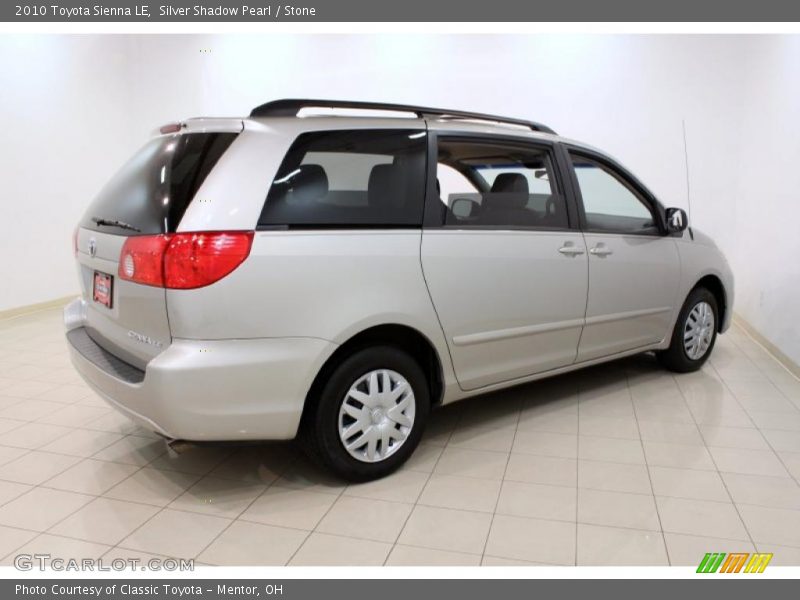 Silver Shadow Pearl / Stone 2010 Toyota Sienna LE