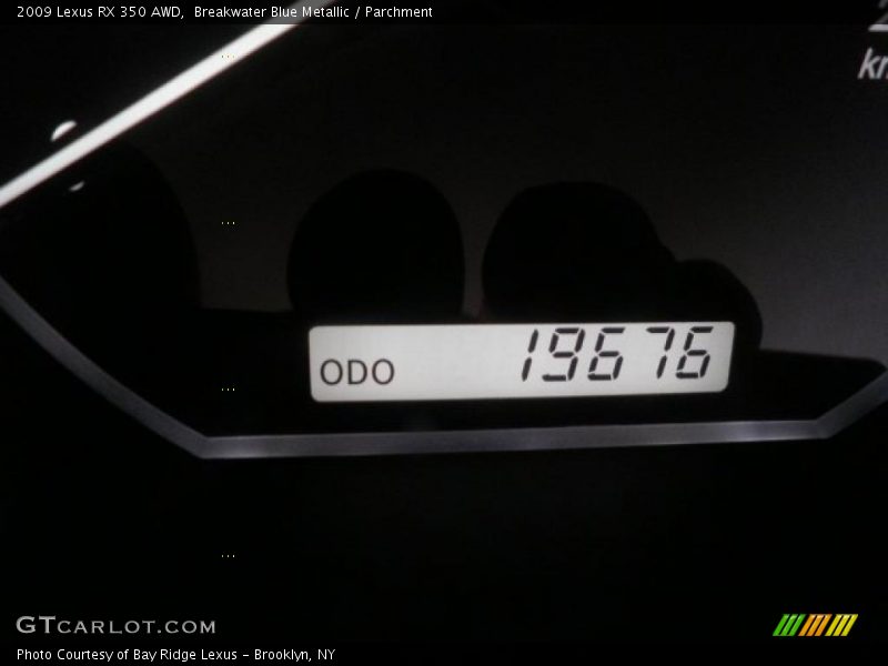 Breakwater Blue Metallic / Parchment 2009 Lexus RX 350 AWD
