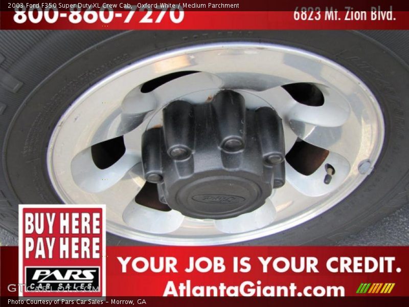Oxford White / Medium Parchment 2003 Ford F350 Super Duty XL Crew Cab