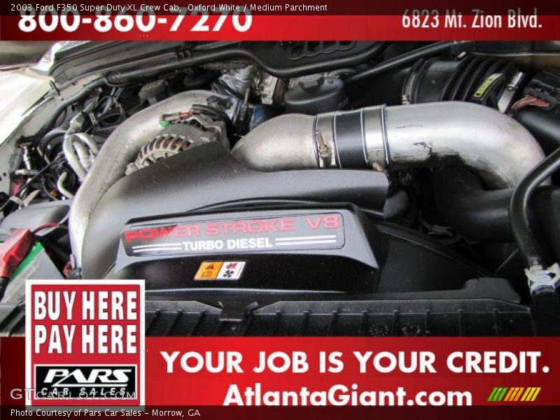 Oxford White / Medium Parchment 2003 Ford F350 Super Duty XL Crew Cab