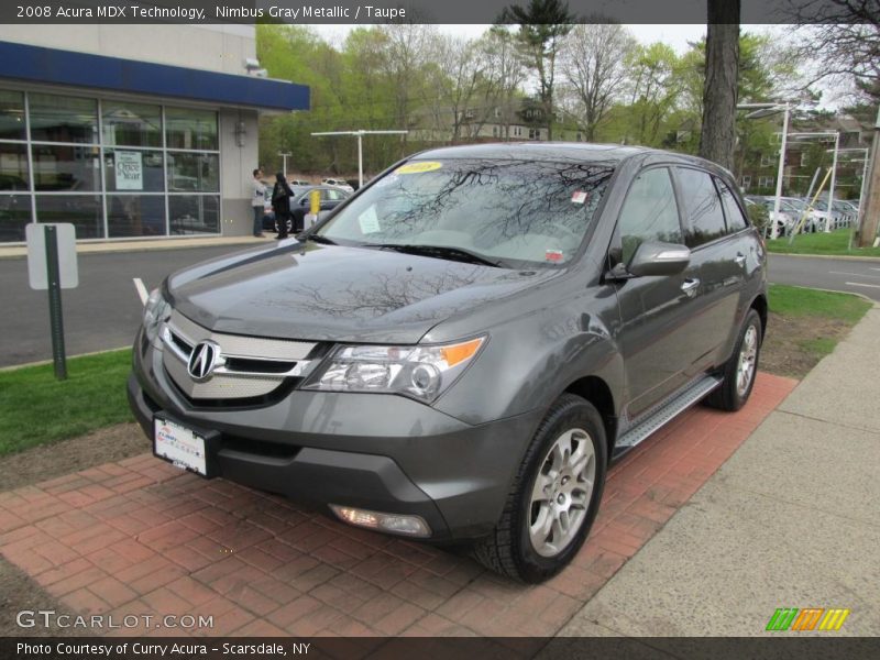 Nimbus Gray Metallic / Taupe 2008 Acura MDX Technology