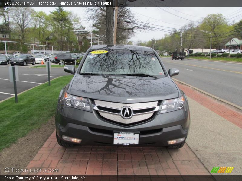 Nimbus Gray Metallic / Taupe 2008 Acura MDX Technology