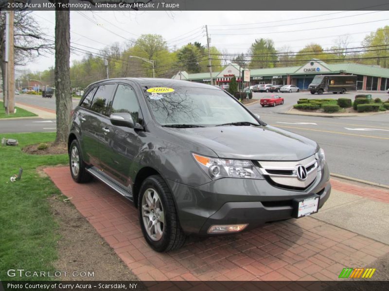 Nimbus Gray Metallic / Taupe 2008 Acura MDX Technology