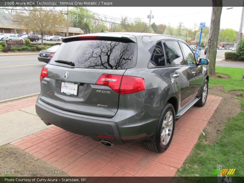 Nimbus Gray Metallic / Taupe 2008 Acura MDX Technology