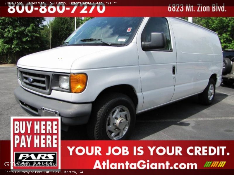 Oxford White / Medium Flint 2004 Ford E Series Van E150 Cargo