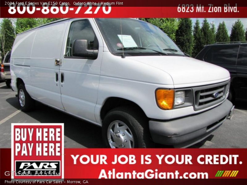 Oxford White / Medium Flint 2004 Ford E Series Van E150 Cargo