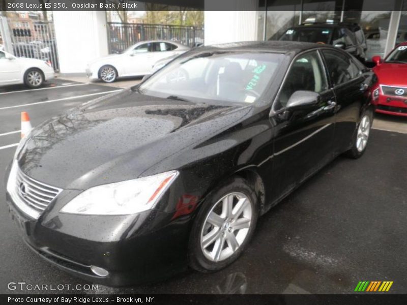 Obsidian Black / Black 2008 Lexus ES 350
