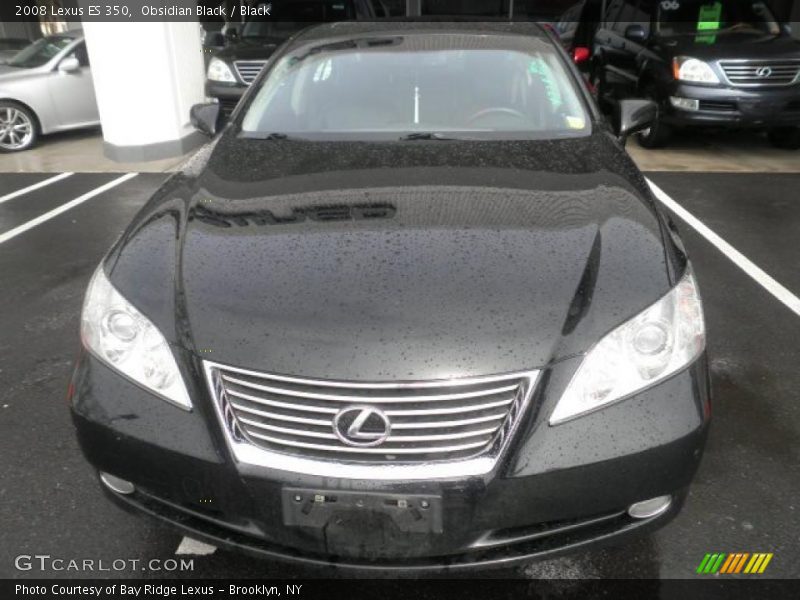 Obsidian Black / Black 2008 Lexus ES 350