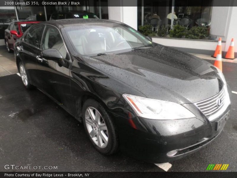 Obsidian Black / Black 2008 Lexus ES 350