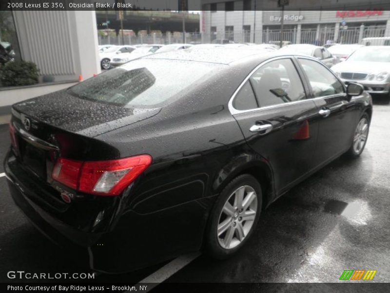 Obsidian Black / Black 2008 Lexus ES 350