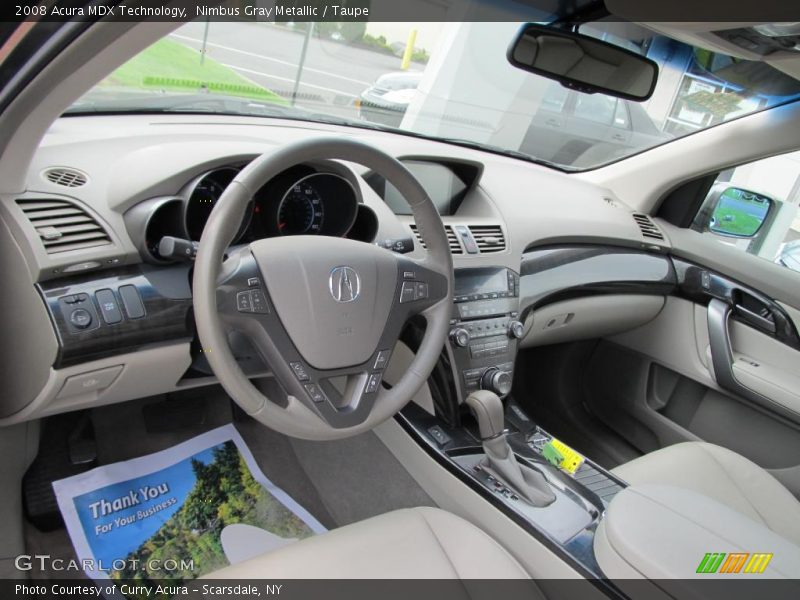 Nimbus Gray Metallic / Taupe 2008 Acura MDX Technology