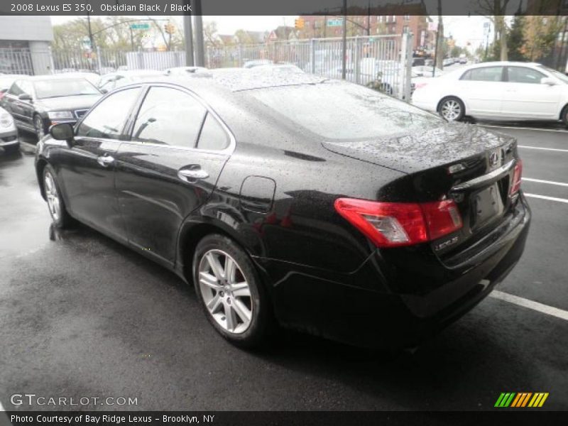 Obsidian Black / Black 2008 Lexus ES 350
