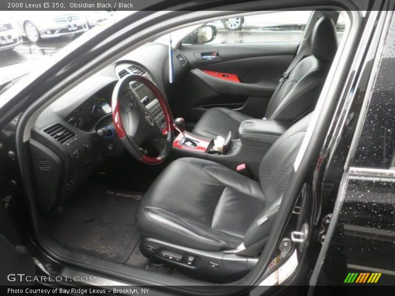 Obsidian Black / Black 2008 Lexus ES 350