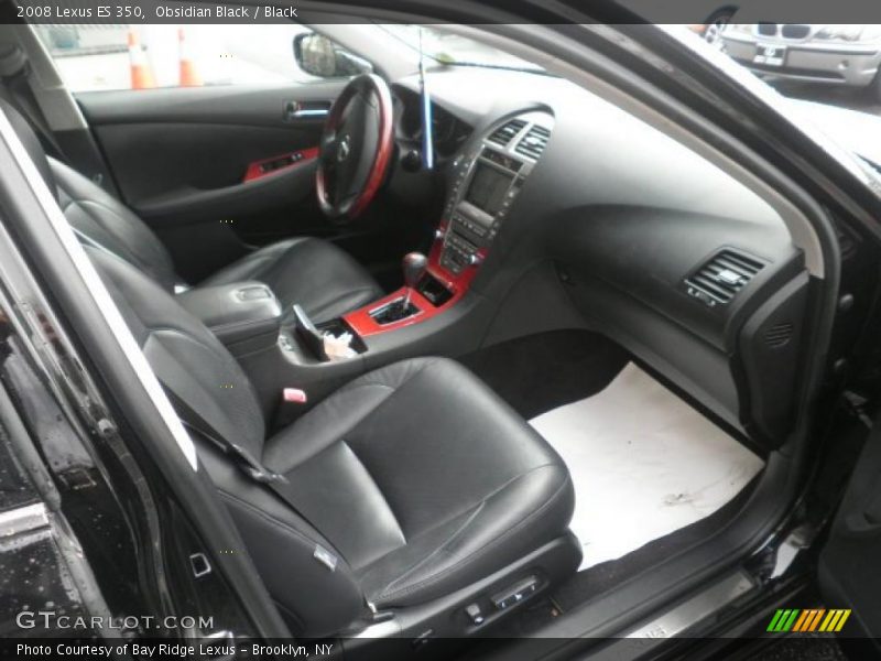 Obsidian Black / Black 2008 Lexus ES 350
