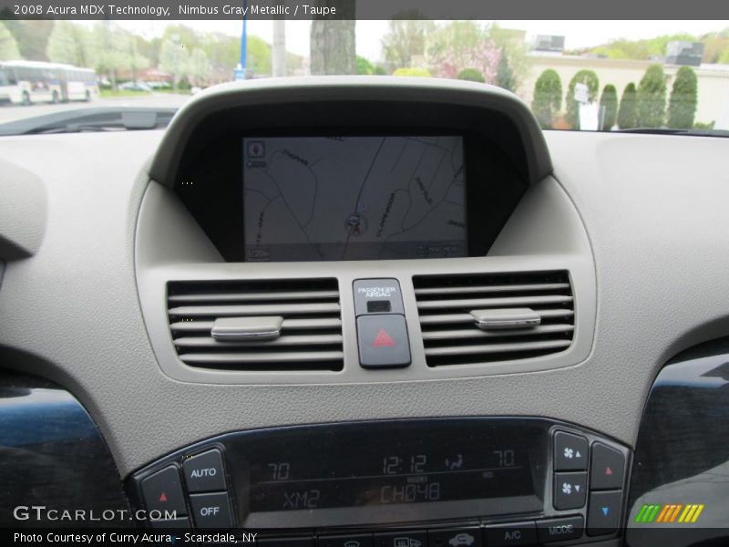 Nimbus Gray Metallic / Taupe 2008 Acura MDX Technology