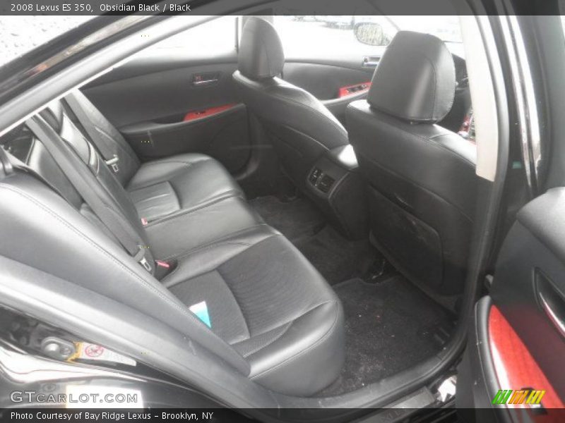 Obsidian Black / Black 2008 Lexus ES 350