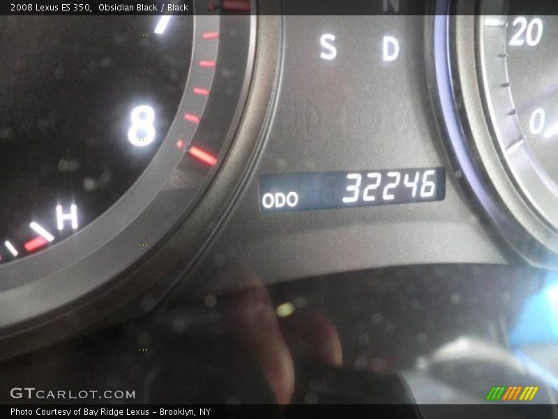 Obsidian Black / Black 2008 Lexus ES 350