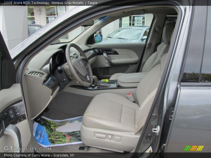 Nimbus Gray Metallic / Taupe 2008 Acura MDX Technology