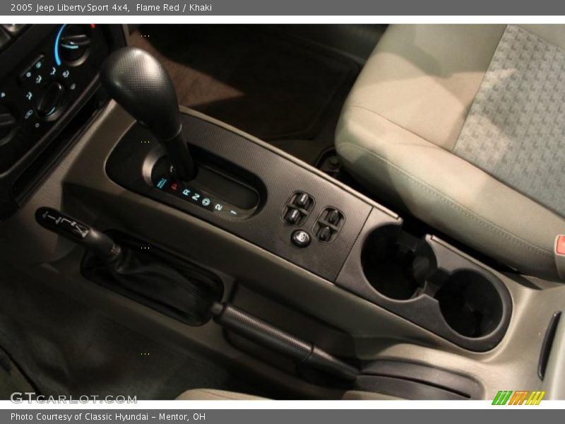 Flame Red / Khaki 2005 Jeep Liberty Sport 4x4