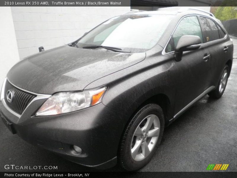 Truffle Brown Mica / Black/Brown Walnut 2010 Lexus RX 350 AWD