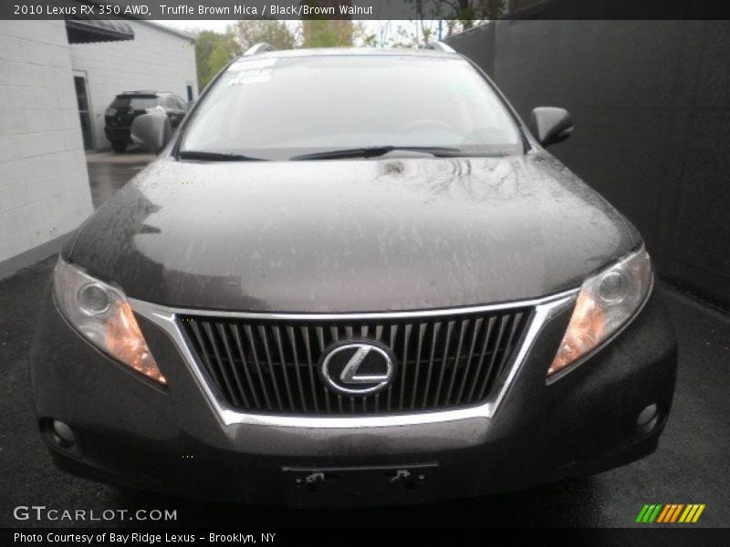 Truffle Brown Mica / Black/Brown Walnut 2010 Lexus RX 350 AWD