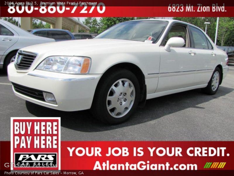 Premium White Pearl / Parchment 2004 Acura RL 3.5