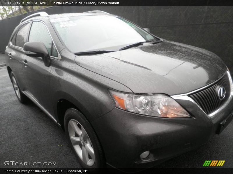 Truffle Brown Mica / Black/Brown Walnut 2010 Lexus RX 350 AWD