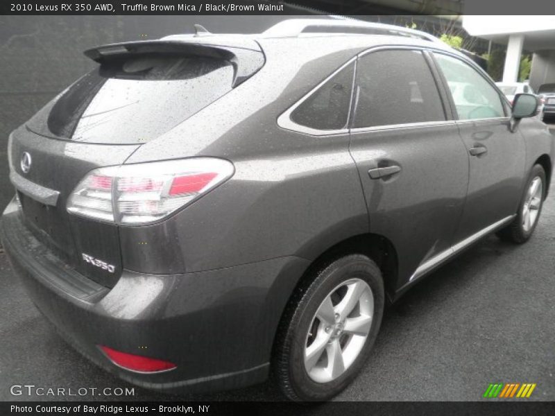 Truffle Brown Mica / Black/Brown Walnut 2010 Lexus RX 350 AWD