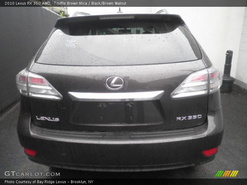Truffle Brown Mica / Black/Brown Walnut 2010 Lexus RX 350 AWD