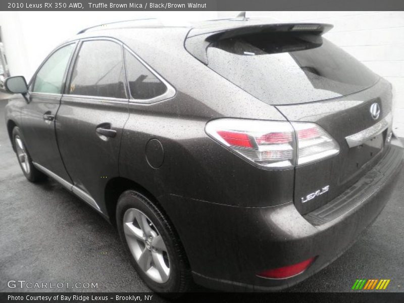 Truffle Brown Mica / Black/Brown Walnut 2010 Lexus RX 350 AWD
