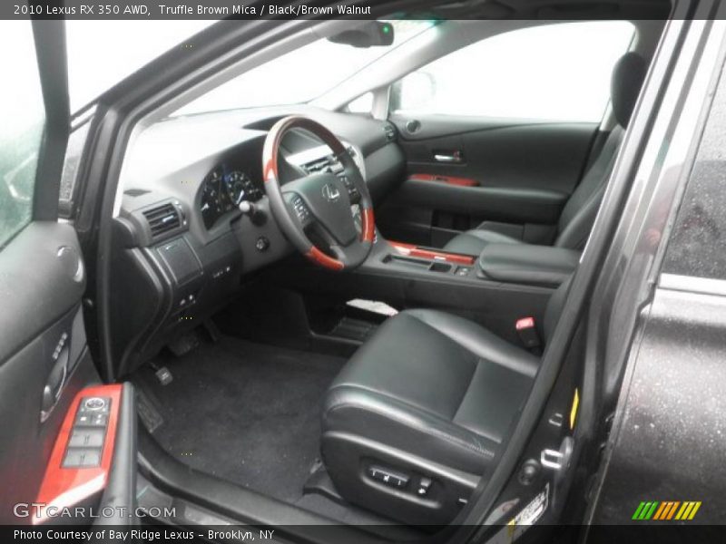 Truffle Brown Mica / Black/Brown Walnut 2010 Lexus RX 350 AWD