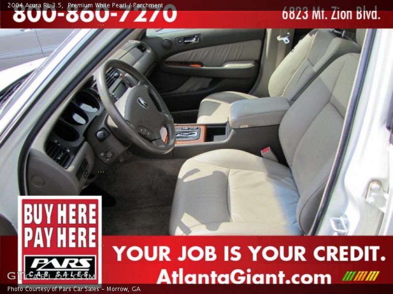 Premium White Pearl / Parchment 2004 Acura RL 3.5